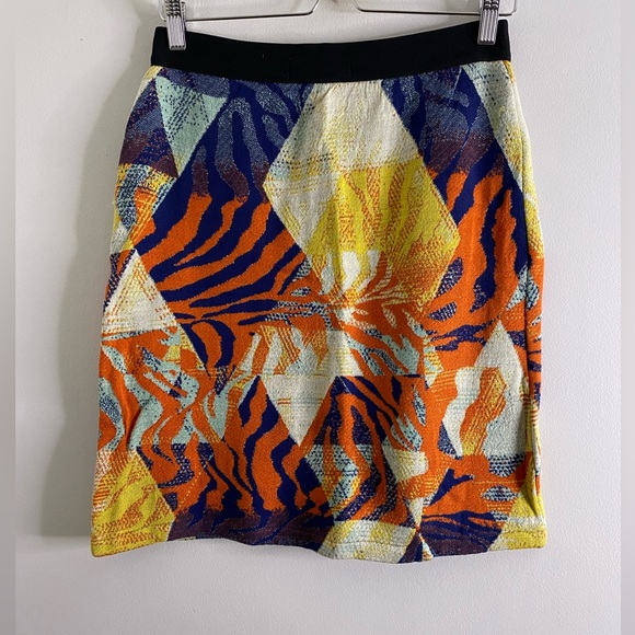 anthropologie Abstract Jacquard Knit Mini Skirt new with tag nwt - Picture 8 of 8